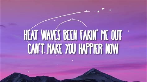 heat waves lyric video.